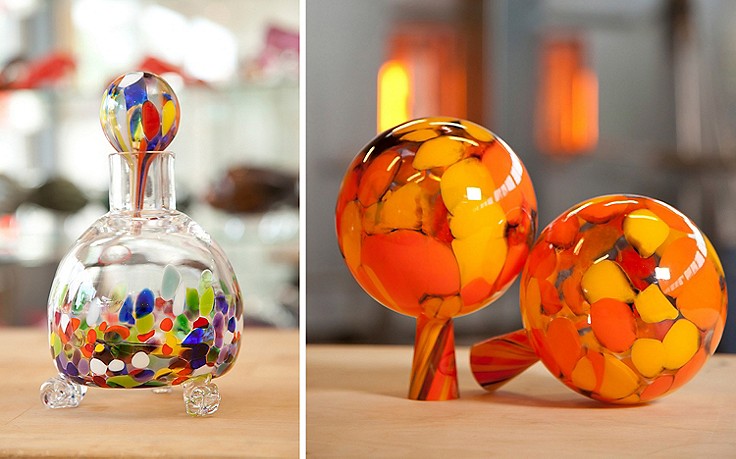 Fotos: Stefan Pfeiffer Wespenfalle und Rosenkugeln aus Glas