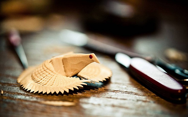 Heiliggeisttaube aus Holz