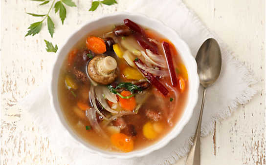 Bunte Gemüsesuppe - (c) Foto: Eisenhut & Mayer Bunte Gemüsesuppe