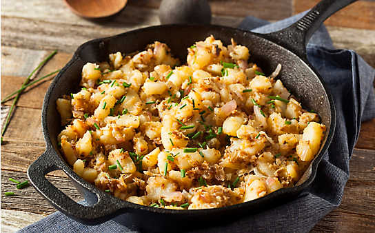 Erdäpfel-Schmarren - (c) Foto: Thinkstock Photos Erdäpfelschmarrn