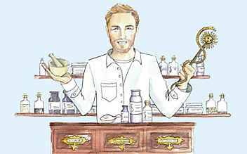 Ehrmanns Apothekertipps: Hausmittel gegen Magenbeschwerden - (c) Illustration: Katharina Ralser Ehrmanns Apothekertipps: Hausmittel gegen Magenbeschwerden