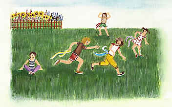Kommt, lasst uns spielen! - (c) Illustrationen: Brigitte Baldrian Kommt, lasst uns spielen!