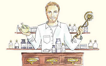 Ehrmanns Apothekertipps: Hilfe bei Sonnenbrand - (c) Illustration: Katharina Ralser Ehrmanns Apothekertipps: Hilfe bei Sonnenbrand