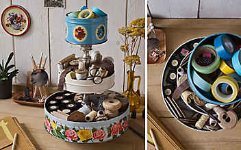 Bastel-Idee: Keksdosen-Etagere - (c) Foto: Michaela Gabler Bastel-Idee: Keksdosen-Etagere