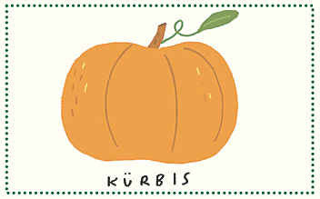 Diese Obst- und Gemüsesorten haben im Oktober Saison - (c) Illustration: Katrin Wiehle Diese Obst- und Gemüsesorten haben im Oktober Saison