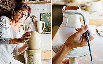 Zerbrechliche Kunst: Becher, Teller und Krüge aus Ton - (c) Foto: Thomas Gruber Zerbrechliche Kunst: Becher, Teller und Krüge aus Ton