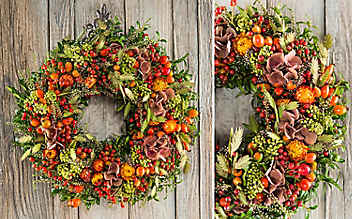Inspiration für daheim: herbstliche Zier-Kränze - (c) Foto: Mauritius Images Inspiration für daheim: herbstliche Zier-Kränze