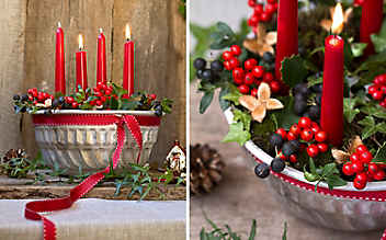 So wird aus einer Gugelhupf-Form ein Adventkranz - (c) Foto: Michaela Gabler So wird aus einer Gugelhupf-Form ein Adventkranz