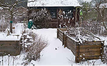 Dezember-Gartentipp Nr. 1: Schnee gleichmäßig verteilen - (c) Foto: Mauritius Images Dezember-Gartentipp Nr. 1: Schnee gleichmäßig verteilen