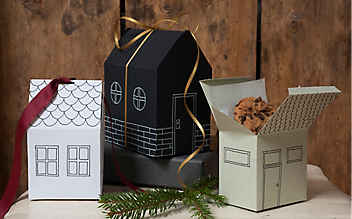 Falthäuschen als Geschenk-Verpackung - (c) Foto: Katharina Gossow Falthäuschen als Geschenk-Verpackung