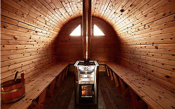 Sauna am Berg: 3 Hütten für warme Stunden - (c) Foto; Stefan Schütz/Schutzhütte Schöne Aussicht Sauna am Berg: 3 Hütten für warme Stunden