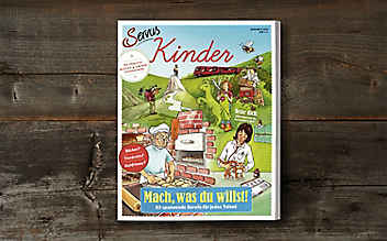 Das neue Servus Kinder: ein Magazin für große und kleine Entdecker - (c) Foto: Katharina Würdinger Das neue Servus Kinder: ein Magazin für große und kleine Entdecker