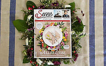 Die Mai-Ausgabe von Servus in Stadt & Land – jetzt erhältlich!
- (c) Foto: Anna Schober Die Mai-Ausgabe von Servus in Stadt & Land – jetzt erhältlich!