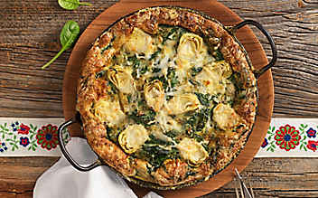 Spinat-Omelette mit Artischoken - (c) Foto: Eisenhut & Mayer Spinat-Omelette mit Artischoken