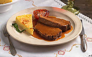 St. Magdalener Schmorbraten - (c) Foto: Eisenhut & Mayer Schmorbraten