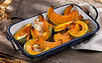Aromatischer Kürbis aus dem Ofen - (c) Foto: Eisenhut & Mayer Kürbis