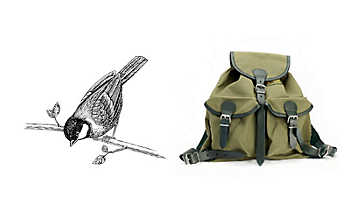 Rucksack aus Segelleinen Rucksack aus Segelleinen