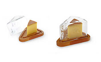 Mundgeblasener Glassturz für Käse Tiroler Käseglocke