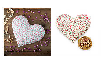 Duftendes Herzkissen Rose & Zirbe Herzkissen Rose & Zirbe
