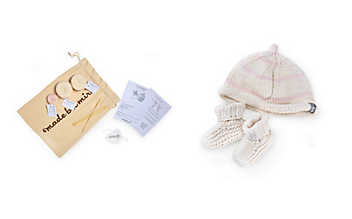 Strickset Babygeschenk Mädchen Strickset Baby Rosa