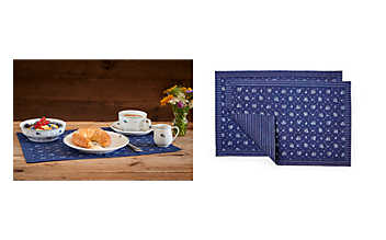 Traditionelle Blaudruck-Tischsets Blaudruck-Tischset