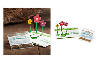 Wildblumensamen in Geschenkkarte Blumensamen in Geschenkkarte