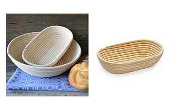 Handgefertigte Brotform 0,5 kg Ovale Brotform 0,5 kg