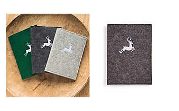 Bestickte Passhülle aus Filz Bestickte Passhülle aus Filz