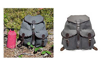 Rucksack aus Segelleinen Rucksack aus Segelleinen