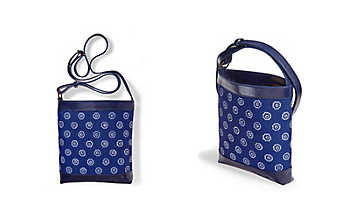 Handtasche mit Blaudruck Handtasche mit Blaudruck
