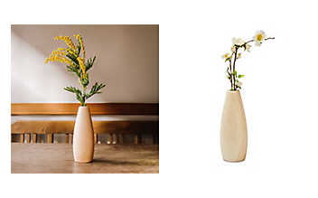 Blumenvase aus Zirbe Blumenvase aus Zirbe