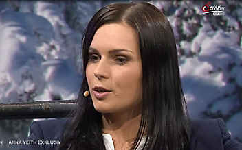 Anna Veith im Sporttalk - (c) Bild: ServusTV Anna Veith im Sporttalk