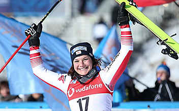 Erster Sieg von Ramona Siebenhofer - (c) GEPA pictures/ Harald Steiner Erster Sieg von Ramona Siebenhofer